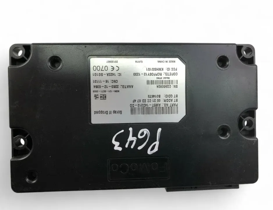 FORD Kuga 2 generation (2013-2020) Bluetooth Control Unit AM5T-14D212-DD 32763653