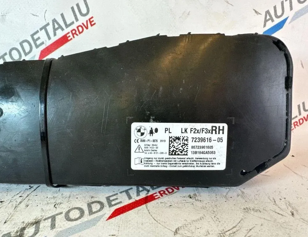 BMW 3 Series F30/F31 (2011-2020) Front Right Seat Airbag SRS 72127239616,7239616 32249844