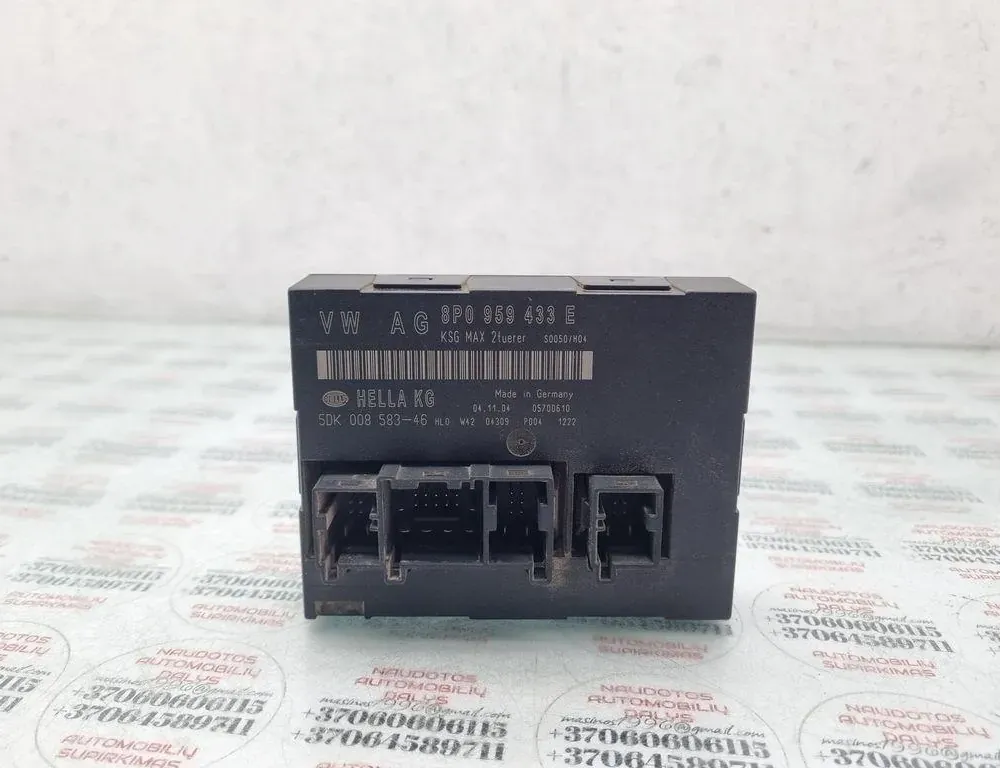 AUDI A3 8P (2003-2013) Unidad de control de confort 8P0959433E 33904517