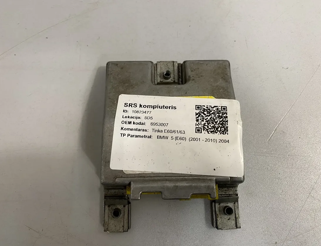 BMW 5 Series E60/E61 (2003-2010) Unidad de control SRS 6953007 10823477