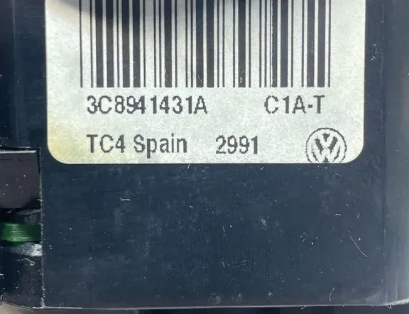 VOLKSWAGEN Passat B7 (2010-2015) Headlight Switch Control Unit 3C8941431A 34976803