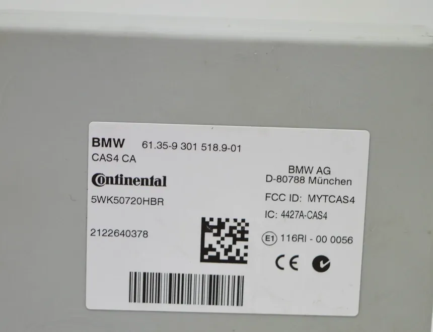 BMW 5 Series Gran Turismo F07 (2010-2017) CAS EWS 9301518 20198421