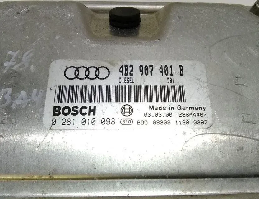 AUDI A6 C5/4B (1997-2004) Unidad de control del motor ECU 4B2907401B 31438986