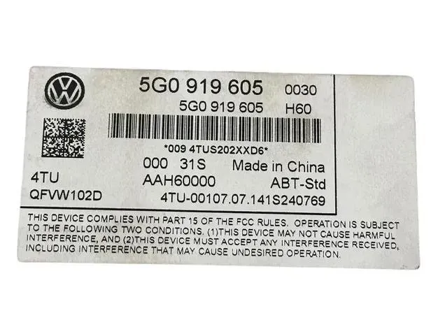 VOLKSWAGEN Variant VII TDI (2014-2024) Navigation Display AAH60000,5G0919605 26571190