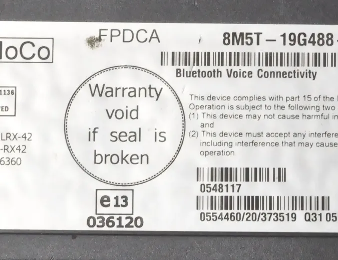 FORD S-Max 1 generation (2006-2015) Unidad de control Bluetooth 0660-08-1953,0548117,8M5T-19G488-AMWJLRX-427847A-RX42 1488285