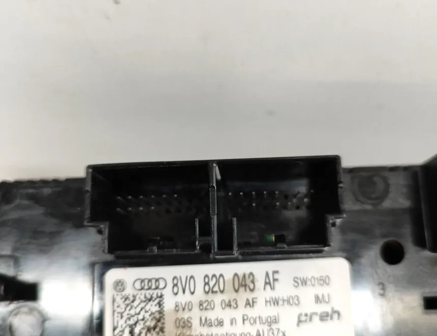 AUDI A3 8V (2012-2020) Climate  Control Unit 8V0820043AF 23465249