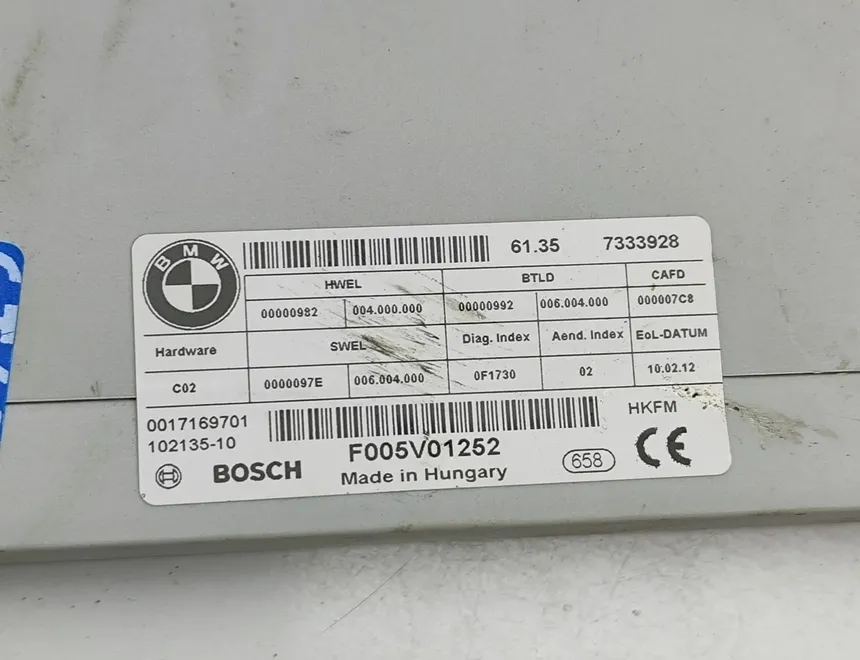 BMW 5 Series F10/F11 (2009-2017) Bootlid Control Unit 7333928,F005V01252 32831453