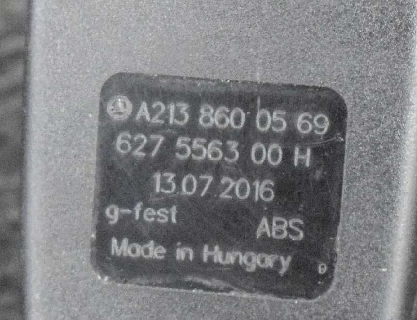 MERCEDES-BENZ E-Class W213/S213/C238/A238 (2016-2024) Hebilla del asiento trasero izquierdo A2138600569 3466053