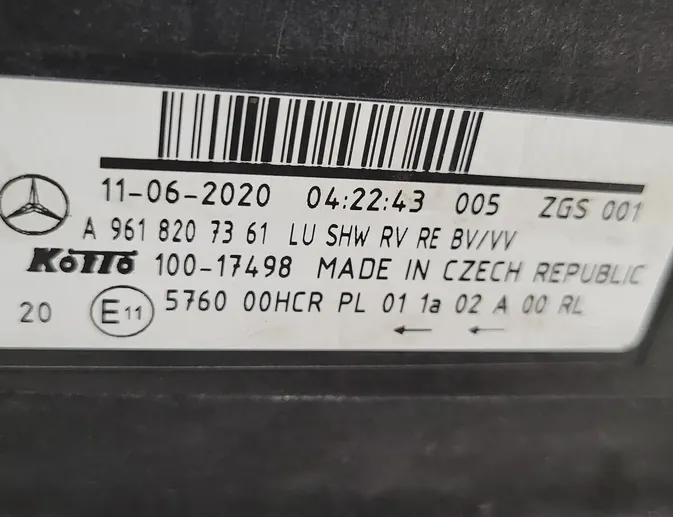 MERCEDES-BENZ ACTROS MP4 (2011-present) Marker lamp A9618207361 34021073