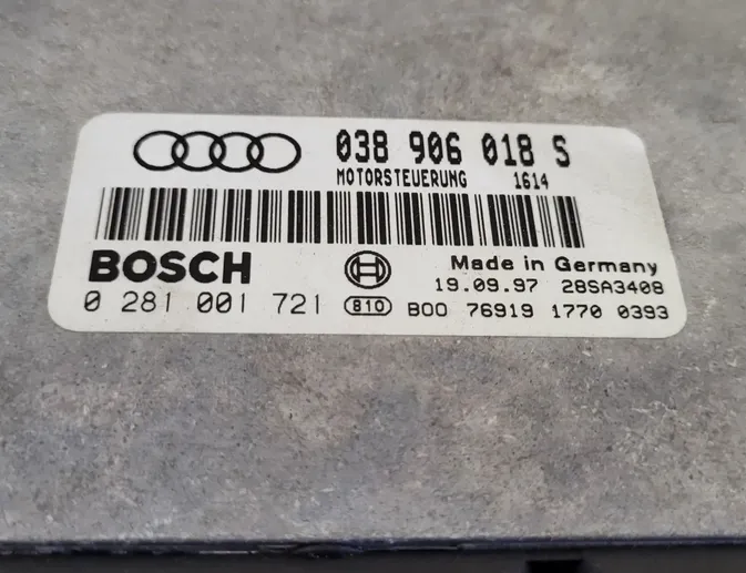 AUDI A4 B5/8D (1994-2001) Unidad de control del motor ECU 28SA3408,0281001721,038906018S 24852257