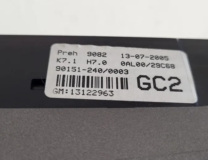 OPEL Astra H (2004-2014) Unidad de control de clima 901512400003,13122963 25311678