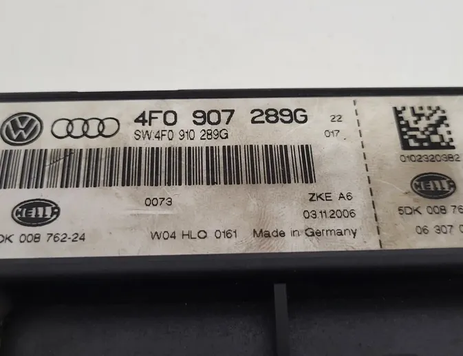 AUDI A6 C6/4F (2004-2011) Unidad de control de faros 4F0907289G 28259748