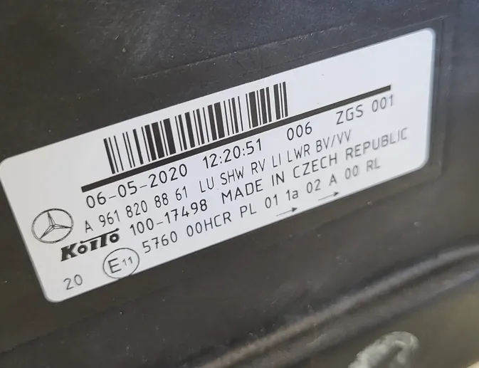 MERCEDES-BENZ ACTROS MP4 (2011-present) Marker lamp A9618208861 34021374