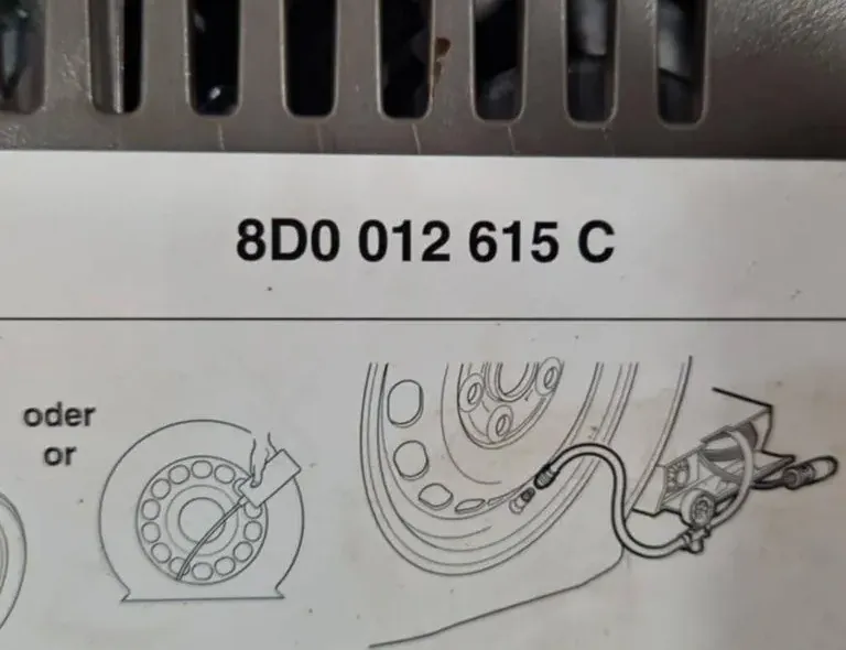 VOLKSWAGEN Passat B6 (2005-2010) Tire Compressor 8D0012615C 34690415