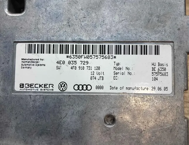 AUDI A6 C4/4A (1994-1997) Unidad de control del teléfono 4E0035729,4F0910731 34297804