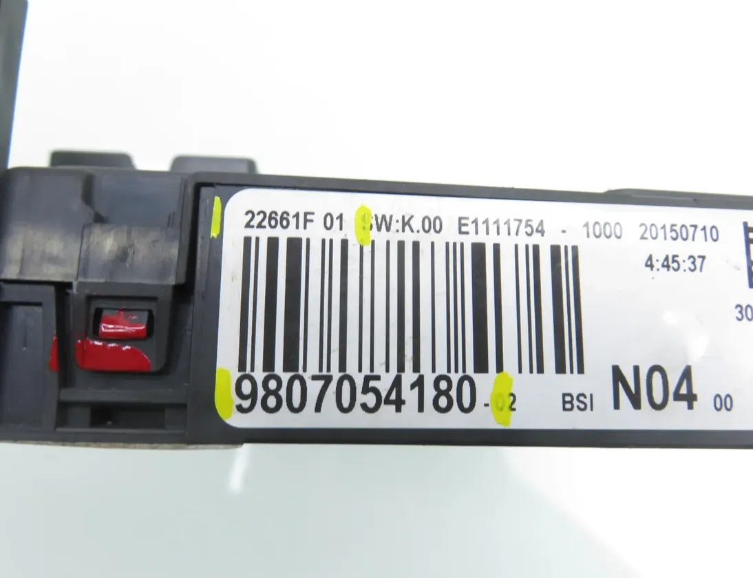 PEUGEOT 308 T9 (2013-2021) Comfort Control Unit 9807054180,22661F 35129632