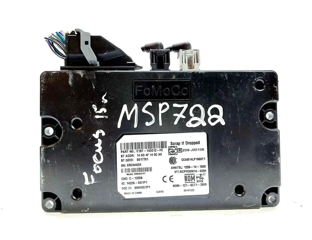 FORD Focus 3 generation (2011-2020) Bluetooth Control Unit E1BT14D212FE 30159878