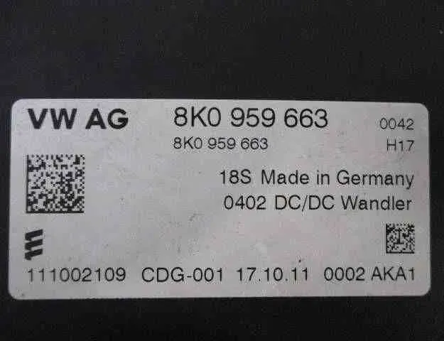 AUDI A1 8X (2010-2020) Inversor 8K0959663,8K0959663A,8K0959663C,8K0959663F,111002109,8K0959663D 32465526