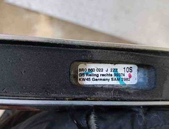 AUDI Q5 8R (2008-2017) Rear Left Roof Handle 8R0860022J 27947172