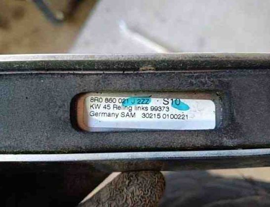 AUDI Q5 8R (2008-2017) Rear Left Roof Handle 8R0860022J 27947172