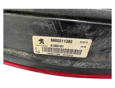 PEUGEOT 2008 2 generation (2019-2023) Left Side Tailgate Taillight 9805511380 29970878