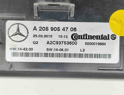MERCEDES-BENZ C-Class W205/S205/C205 (2014-2023) Climate Control Unit A2059054706,A2C93753600 31557549