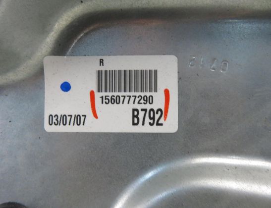 ALFA ROMEO 159 1 generation (2005-2011) Rear Right Door Window Regulator 1560777290 32966188